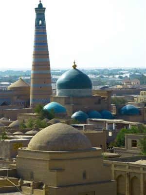  The Mosque at Lahore -  Kuvankaunis Minareetti ja Uplumoinen Valonleikki